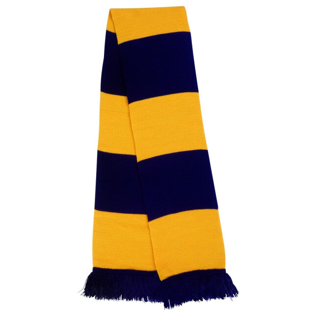 Result Heren zware gebreide thermische winter sjaal UTFK662_yellowpurple large