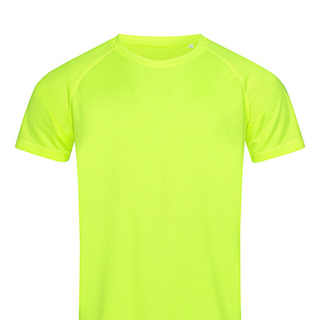 Stedman Stars Heren active 140 contrast kraag raglan t-shirt UTFK3304_cyberyellow large