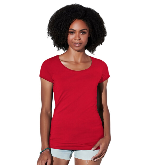 Stedman Stars Dames claire ronde hals t-shirt UTFK3264_scarletred large