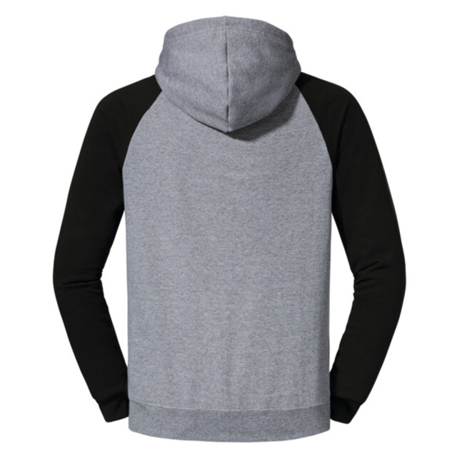 Jerzees Colours Heren colour block nublend raglan hoodie UTFK3152_oxfordblack large