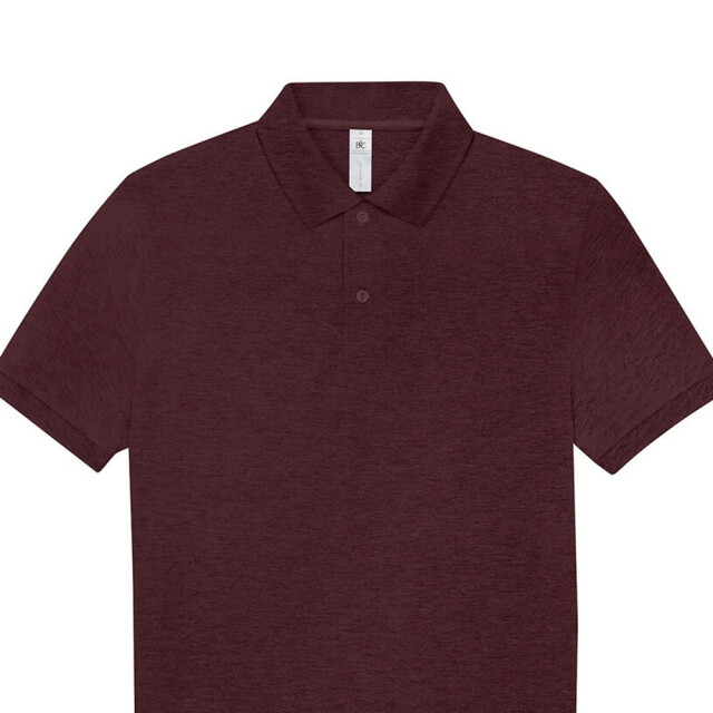 B and C Heren my polo 210 shirt UTFK3208_heatherburgundy large