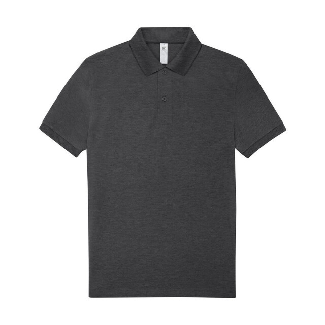 B and C Heren my polo 210 shirt UTFK3208_heathertarmac large