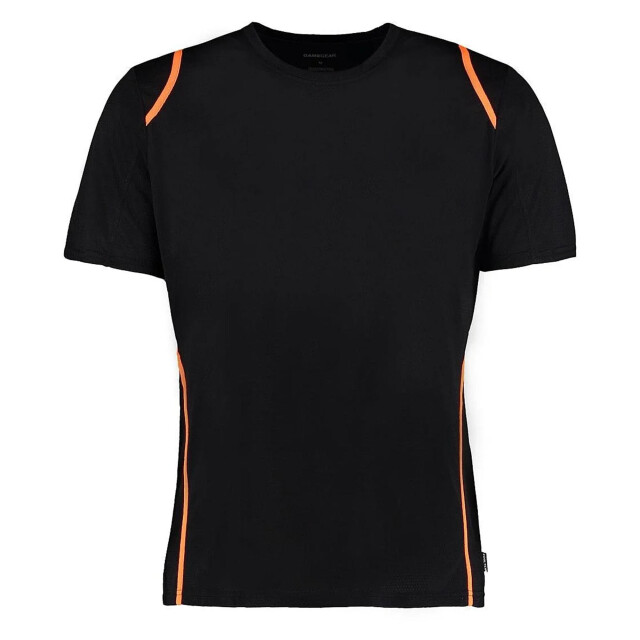 Gamegear ® cooltex® t-shirt met korte mouwen / herensportkleding UTFK386_blackfluorescentorange large
