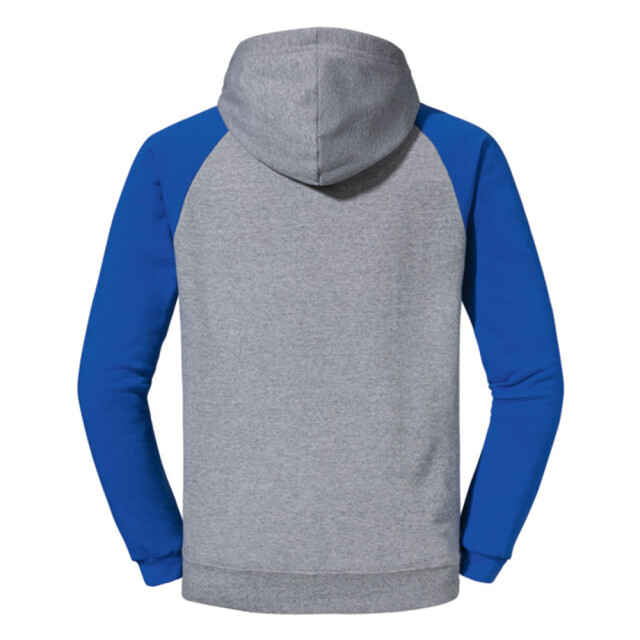 Jerzees Colours Heren colour block nublend raglan hoodie UTFK3152_oxfordroyalblue large