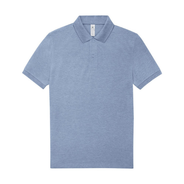 B and C Heren my polo 210 shirt UTFK3208_heatherblue large