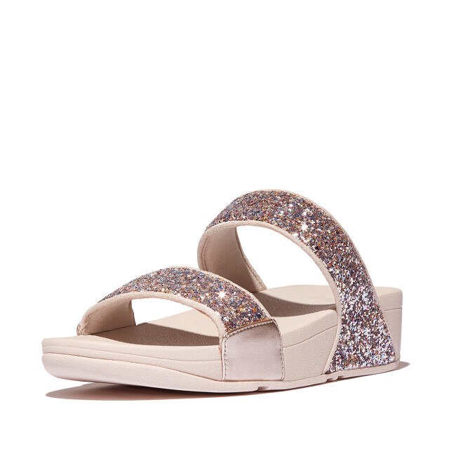 FitFlop Lulu multi-tonal glitter slides JE5 large