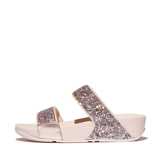 FitFlop Lulu multi-tonal glitter slides JE5 large