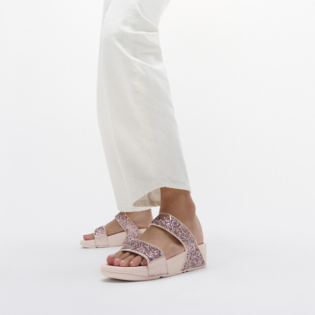 FitFlop Lulu multi-tonal glitter slides JE5 large