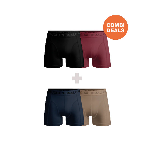 Muchachomalo Jongens 2+2-pack boxershorts CDSOL1090-1075J large