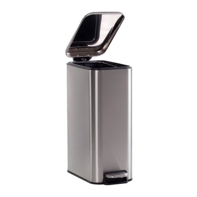 QUVIO Prullenbak 8l metaal - 2596034 large