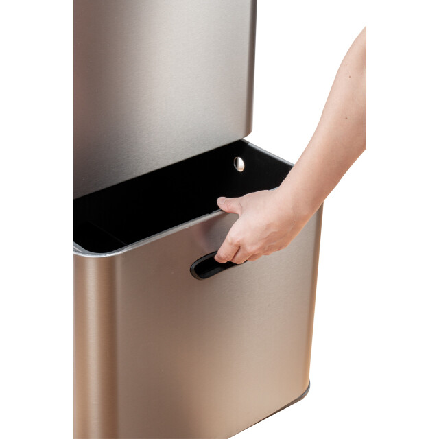 Luzzo ® kansas push prullenbak 63 liter afvalscheiding 4 vakken afval scheiden 3047895 large