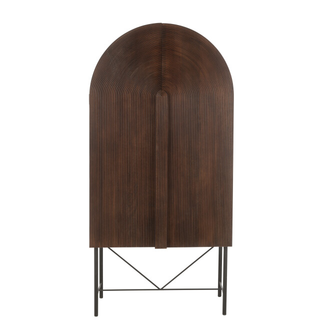 J-Line rek aura mango hout/metaal 90x45x185cm 3002353 large
