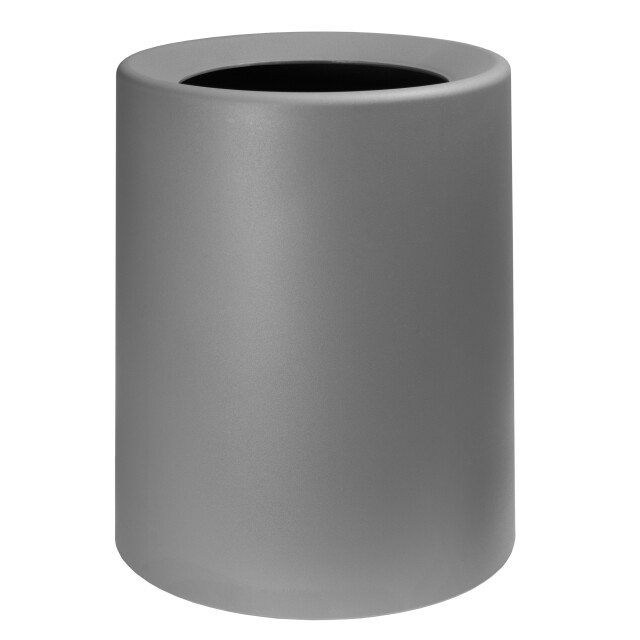 QUVIO Prullenbak plastic met binnenemmer 12 l donker 1395364 large