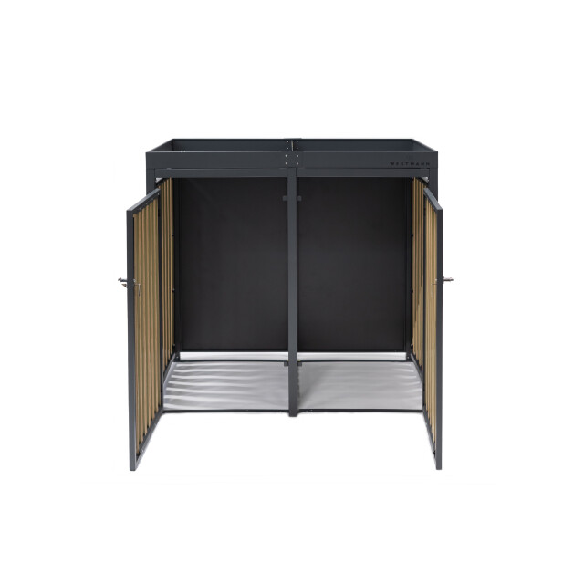 Westmann Containerombouw planta 2x240 ltr metalen vuilnisbak ombouw met 3047969 large