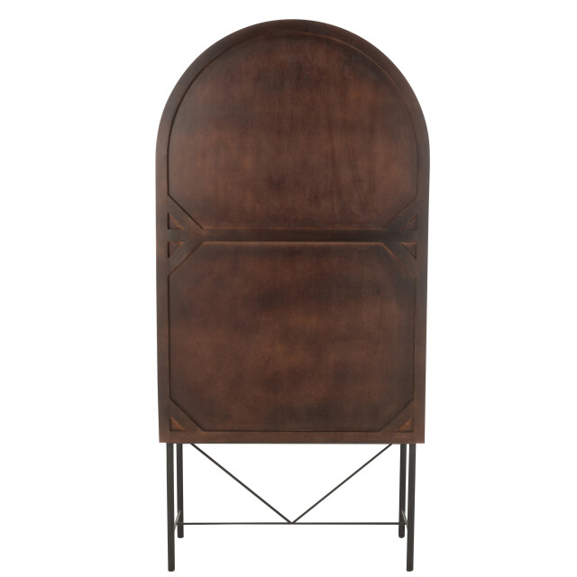 J-Line rek aura mango hout/metaal 90x45x185cm 3002353 large