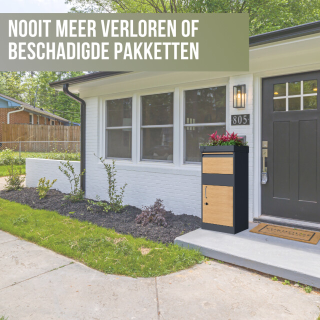 4gardenz ® staande pakketbrievenbus xxl met slot pakketbox extra groot 3047767 large