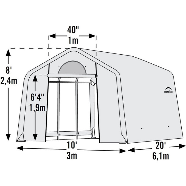 ShelterLogic ® tuinkas extra groot sl70658 broeikas 610x300x240 cm 3047958 large