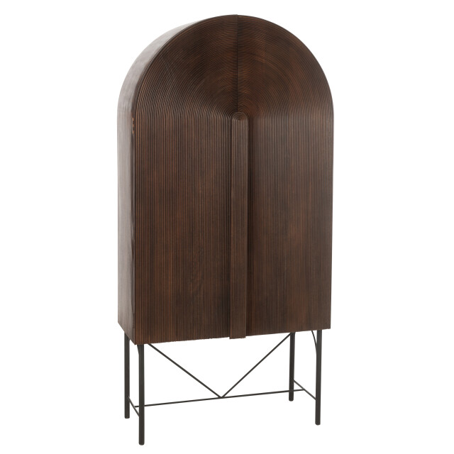 J-Line rek aura mango hout/metaal 90x45x185cm 3002353 large