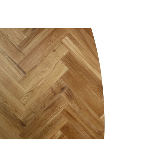 HSM Collection -ovaal tafelblad fishbone-220x110x4--eiken 2922767 large