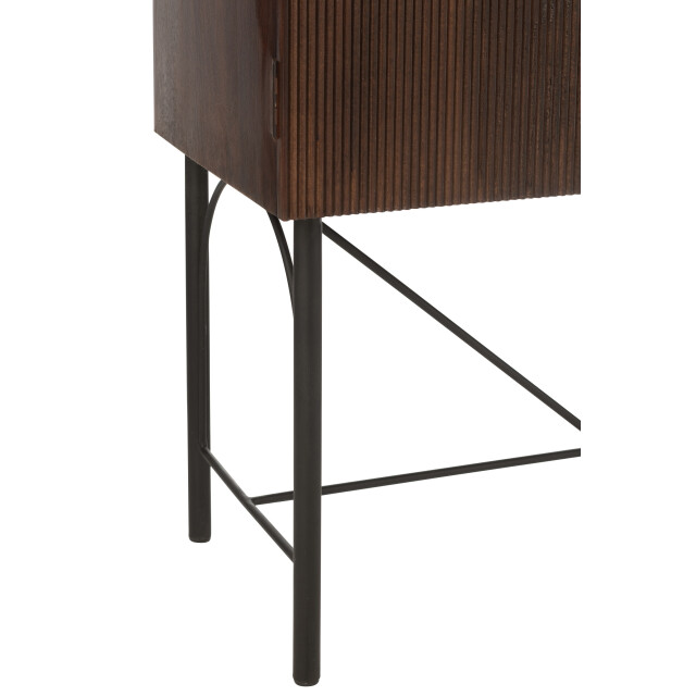 J-Line rek aura mango hout/metaal 90x45x185cm 3002353 large