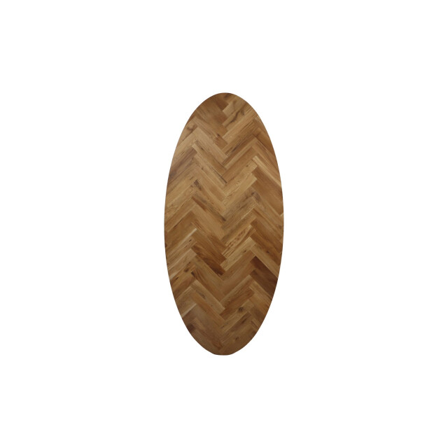 HSM Collection -ovaal tafelblad fishbone-220x110x4--eiken 2922767 large