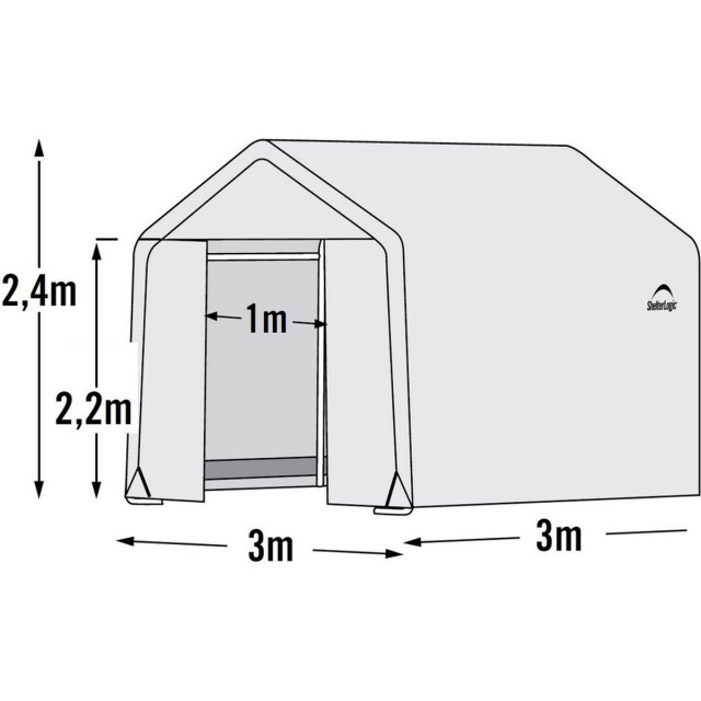 ShelterLogic ® tuinkas sl70680 broeikas 300x300x240 cm 3047957 large