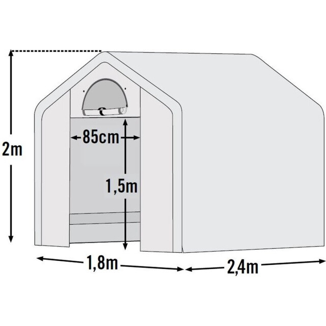 ShelterLogic ® tuinkas sl70600 broeikas 240x180x200 cm 3047955 large