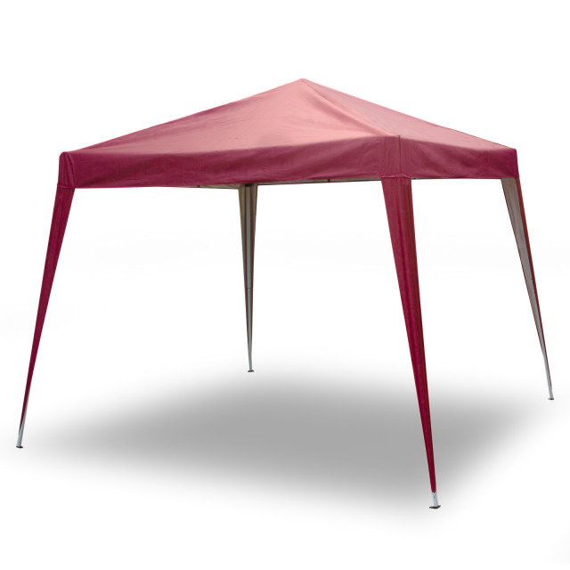 Hanse® Partytent opvouwbaar / vouwtent paviljoen 330x330 cm bordeaux 3047712 large