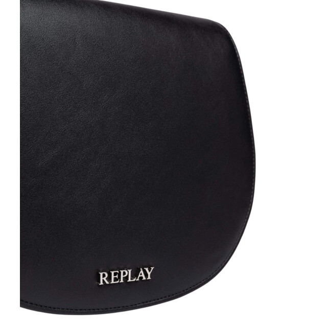 Replay Reserved tas dames Replay Zwart Reserved Effen kleur ZADELTAS large