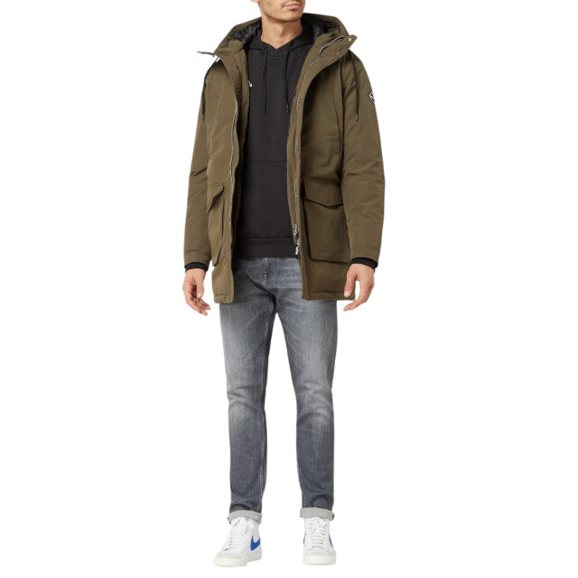Replay Parka jas heren Replay Olijfgroen Parka Met Wattering large