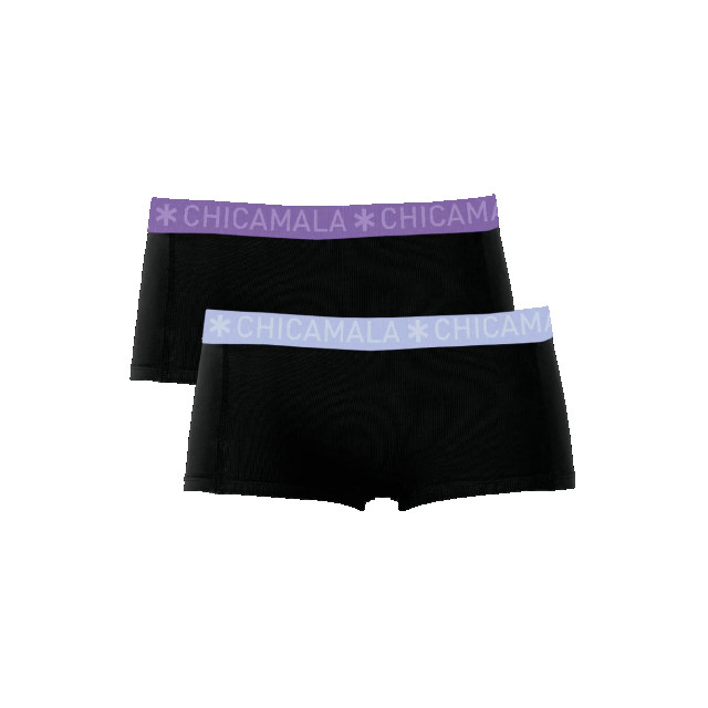 Muchachomalo Meisjes 2-pack boxershorts effen SOLID1215-47J large