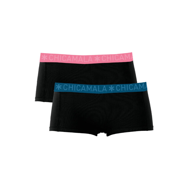 Muchachomalo Meisjes 2-pack boxershorts effen SOLID1215-52J large