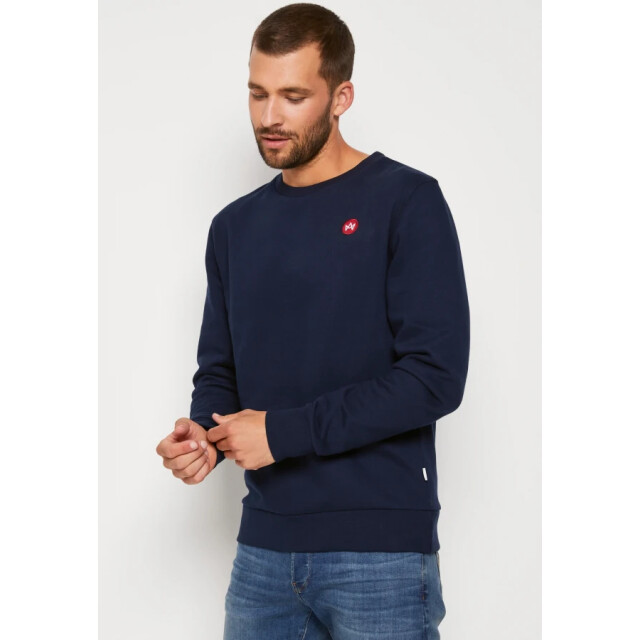 Kronstadt Lars ks3527 469 sky captain heren crew neck sweater 469 Sky Captain/LARS KS3527 large