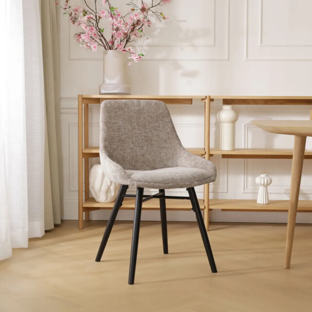 Nolon Nena-isa eetkamerstoel zwart houten onderstel 3031432 large