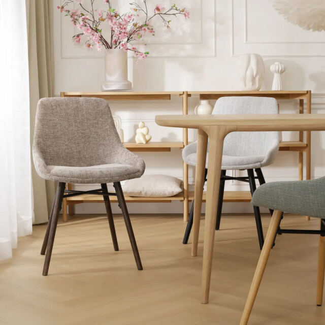 Nolon Nena-isa eetkamerstoel zwart houten onderstel 3031432 large