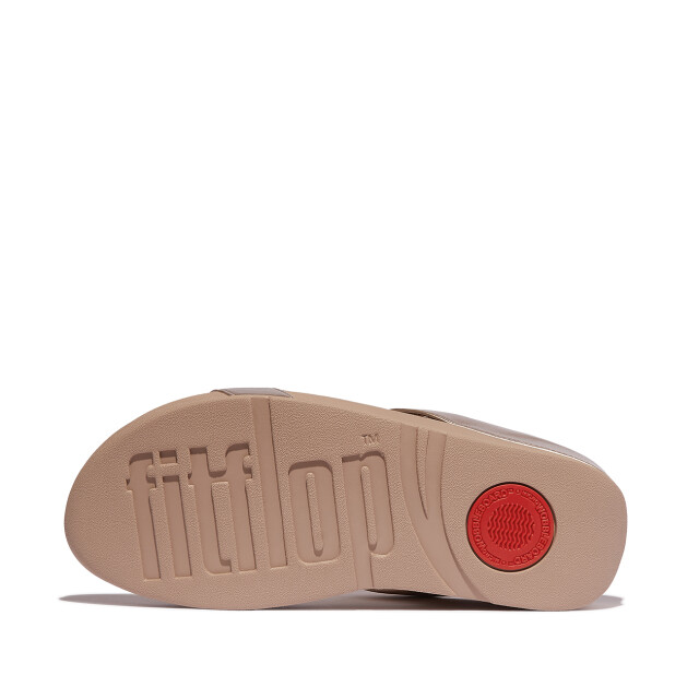 FitFlop Halo bead-circle metallic h-bar slides HJ2 large