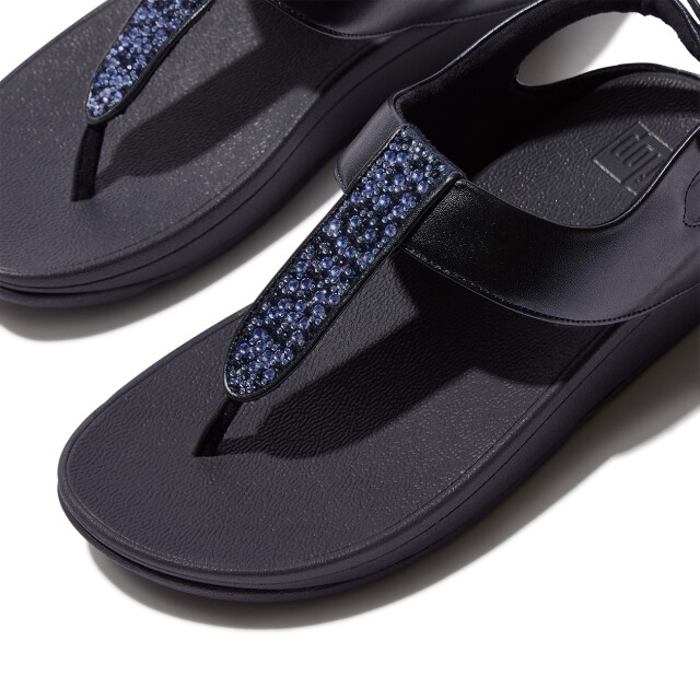 FitFlop Fino crystal-mix t-strap sandals IU5 large