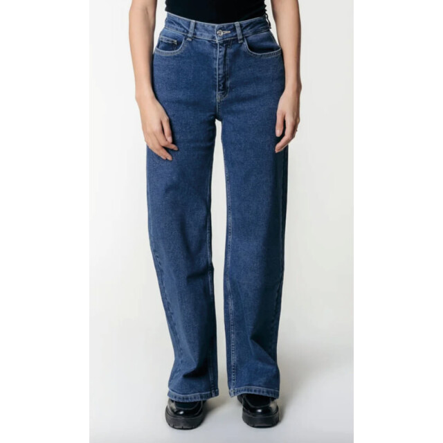 Colourful Rebel Gaias high rise denim mid blue gaias high rise denim mid blue large