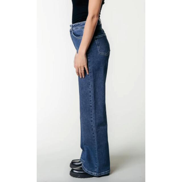 Colourful Rebel Gaias high rise denim mid blue gaias high rise denim mid blue large