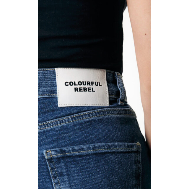 Colourful Rebel Gaias high rise denim mid blue gaias high rise denim mid blue large