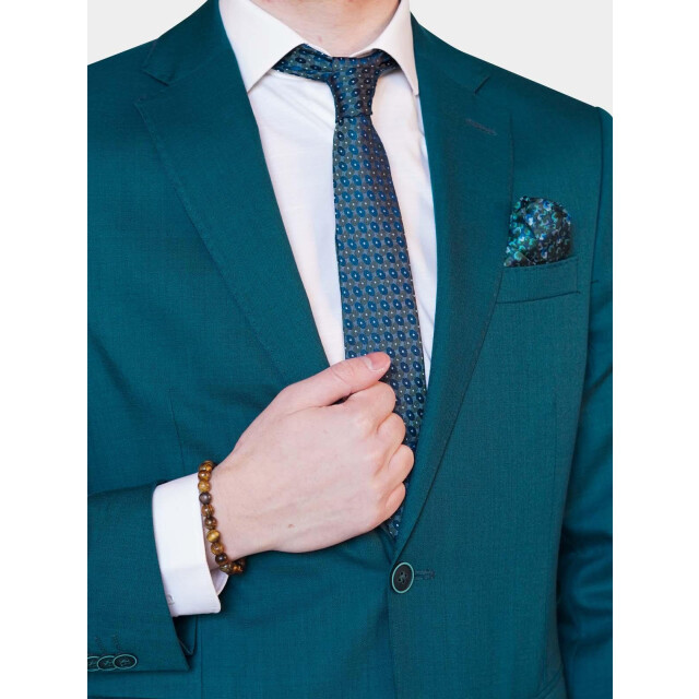 Bos Bright Blue Kostuum fresco modern fit bs20/01600 181136 large