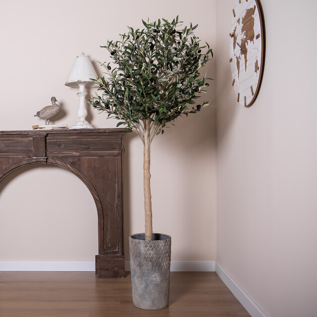 Clayre & Eef Wandklok Ø 60 cm bruin mdf wereldkaart muurklok 2443099 large