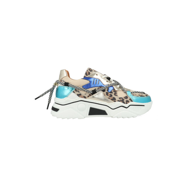 DWRS Label Jupiter leopard j5554c-75-8353 / blauw J5554C large