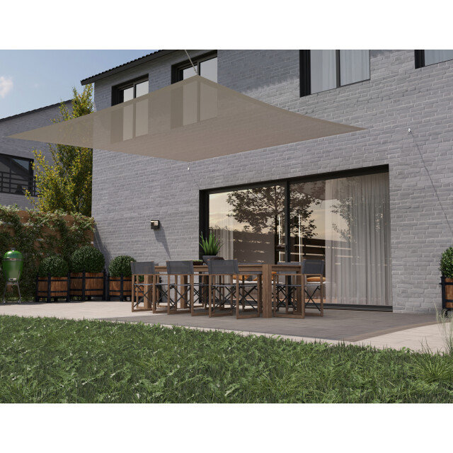 Hanse® Schaduwdoek vierkant waterdoorlatend 4x4 m zonnedoek 3048650 large