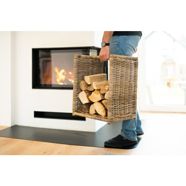 Westmann Rotan haardhout houtmand costa 40x36x50 cm 3048370 large