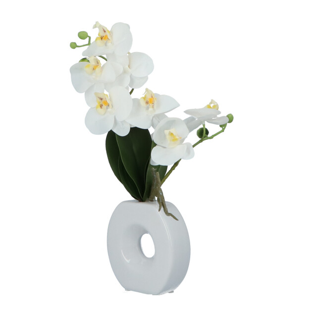 Kopu ® kunstbloem te orchidee 35 cm in mooie te vaas phalenopsis 2612713 large