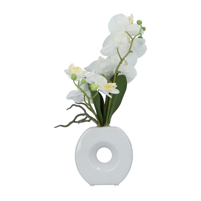 Kopu ® kunstbloem te orchidee 35 cm in mooie te vaas phalenopsis 2612713 large