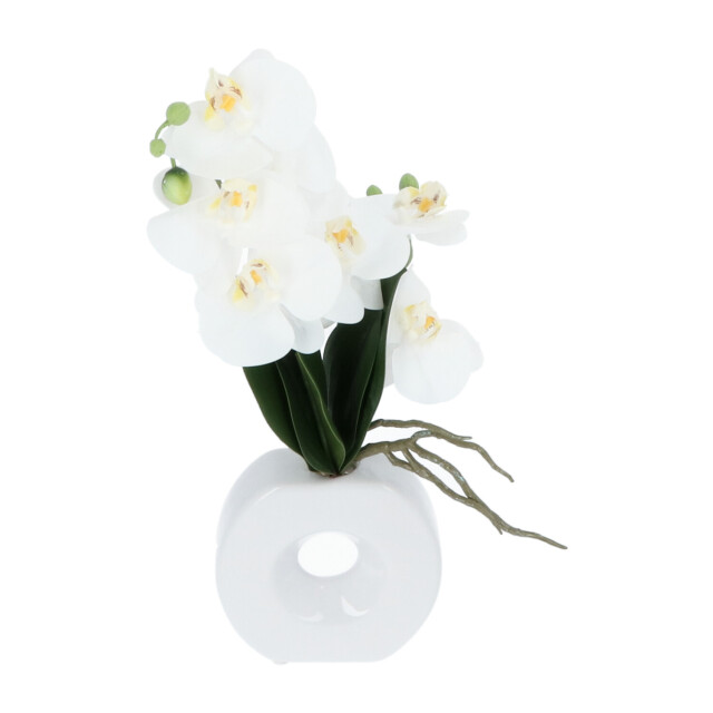 Kopu ® kunstbloem te orchidee 35 cm in mooie te vaas phalenopsis 2612713 large