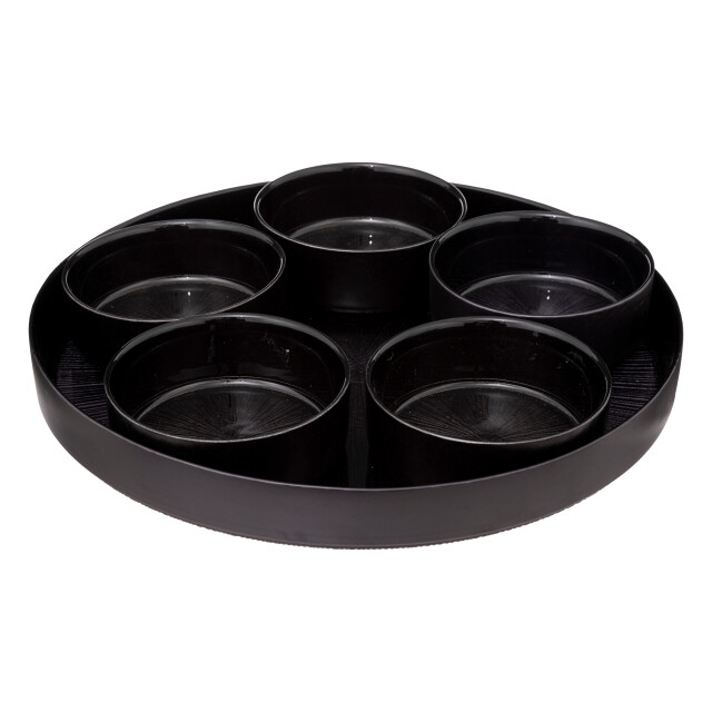 Secret de Gourmet Tapas-set astra glazen serveerschaal 6-delig 34x5 cm - 3047850 large