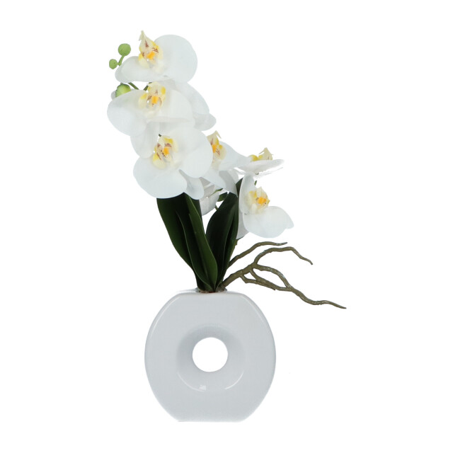 Kopu ® kunstbloem te orchidee 35 cm in mooie te vaas phalenopsis 2612713 large